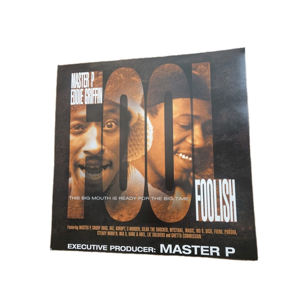 Various – Foolish Original Motion Picture Soundtrack Poster Master P 12x12 Promo